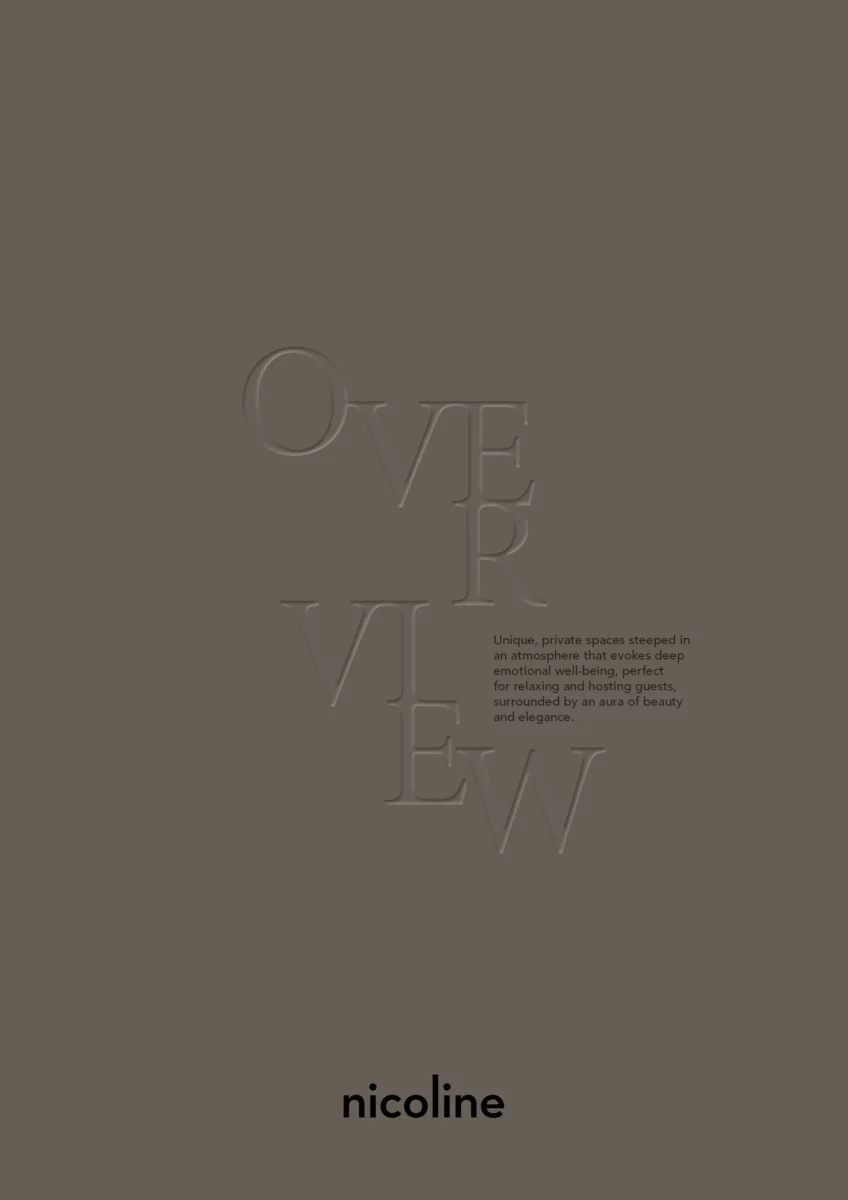 Home 15 Nicoline Catalogue titled "Overview"